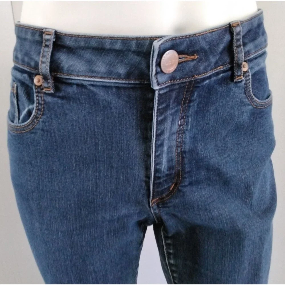 Ann Taylor LOFT Curvy Skinny Ankle Jeans Sz 31/12
